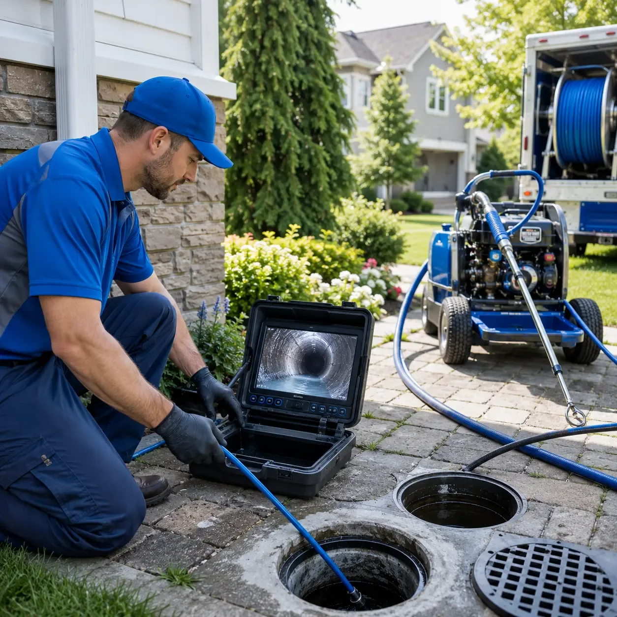Outdoor drain cleaning professionals serving Putnam, TX